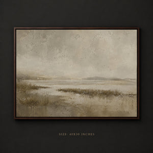 Neutral Marsh Landscape Wall Art