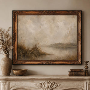 Neutral Marsh Landscape Wall Art