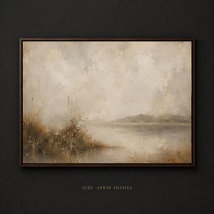 Neutral Marsh Landscape Wall Art
