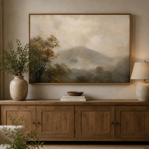 Neutral Mountain Landscape Wall Art