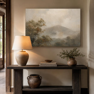 Neutral Mountain Landscape Wall Art