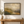 Olive and Gold Rolling Hills Art Print styled in a living space
