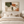 Olive and Rust Abstract Wall Art styled in a living space