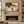 Olive and Rust Abstract Wall Art styled in a living space