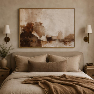 Oversized Framed Abstract Vase Wall Art