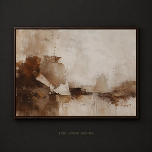 Oversized Framed Abstract Vase Wall Art