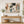 Rust and Teal Gestural Abstract Wall Art styled in a living space