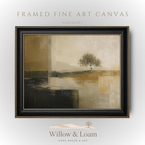 Rustic Abstract Tree Landscape Art Print