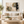Sage and Black Layered Abstract Wall Art styled in a living space