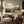 Sage Mountain Valley Impasto Landscape Art Print styled in a living space