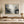 Slate Gray Abstract River Landscape Wall Art styled in a room