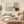 Soft Sage and Cream Block Abstract Wall Art styled in a room