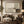Soft Sage and Cream Block Abstract Wall Art styled in a room