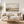 Soft Taupe Lowland Landscape Art Print styled in a living space