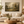 Sunlit Woodland Clearing Art Print in a styled room
