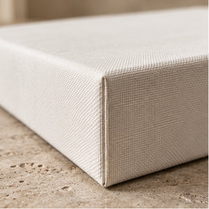 Gallery wrapped canvas corner detail