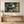 Teal and Copper Patchwork Abstract Wall Art styled in a living space