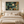 Teal and Copper Patchwork Abstract Wall Art styled in a living space