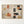 Terracotta and Black Geometric Abstract Wall Art in a gold floating frame