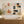 Terracotta and Black Geometric Abstract Wall Art styled in a room