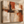 Terracotta and Cream Abstract Wall Art in a styled room