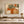 Terracotta and Olive Patchwork Abstract Wall Art styled in a living space