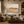 Terracotta Desert Dunes Abstract Wall Art styled in a living space
