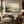 Twilight Shoreline Seascape Art Print styled in a living space