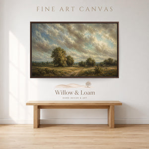 Vintage Countryside Landscape Art Print