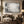 Weathered Gray Plaster Abstract Wall Art styled in a living space